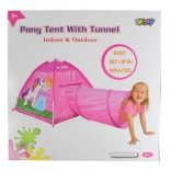 Zelt mit Tunnel mit Pony- und Prinzessinnenmotiv