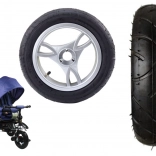 Vorderes Kunststoffrad mit aufblasbarem Gummireifen für PRO700