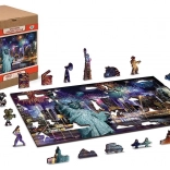 Holzpuzzle New York bei Nacht