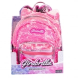 Kinder-Rucksack GIRABRILLA rosa Katze mit Pailletten