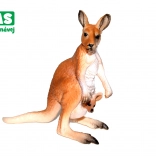 Figur Känguru mit Jungtier 9 cm