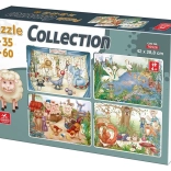 Puzzle Tierische Freunde 4-in-1