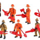Kunststoff-Feuerwehrmannfigur 10 cm mit Zubehör