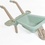 DOLONI Kinder-Schubkarre mit Schaufel EKO grün