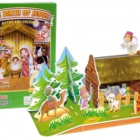 MAGIC PUZZLE 3D-Puzzle Krippe in Bethlehem 25 Teile