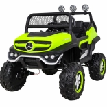 Kinder Elektroauto Mercedes-Benz Unimog grün 4x4