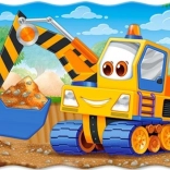 Puzzle Gelber Bagger