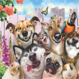 Diamantmalerei Verrücktes Selfie 30x40 cm