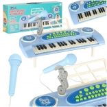 Interaktives Kinderkeyboard mit Mikrofon – blau