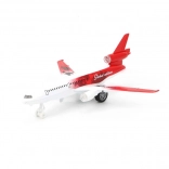 Metallisches Zieh-Flugzeug mit Musik und Lichtern