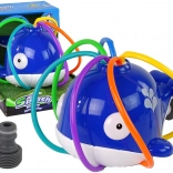 Wal-Fontäne Wasser blau Garten