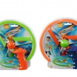 Aufzieh-Flugscheibe – bunter Kunststoff