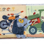 Lilliputiens - Textilbuch Hund Jules in der Garage