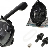 Vollgesichts-Schnorchelmaske L/XL Schwarz