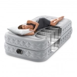 Aufblasbares Dura-Beam Twin-Bett mit integrierter Pumpe
