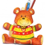 3D-Puzzle Stiftehalter Bär mit Farben ARTLOVER