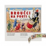 Pappbilderbuch Leporello Kleine Käfer auf dem Jahrmarkt 15,5 × 15 cm