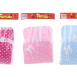 Decke mit Spitze und Schleife mit Kissen für Puppen