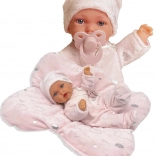 Realistische Babypuppe mit Bewegungsfunktion und weichem Körper 27 cm