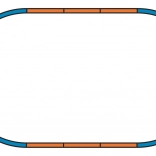 Piko Gleisbettung für Set A – Grundoval H0