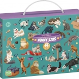 DODO Puzzle Lustige Katzen 100 Teile