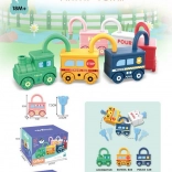 Lernzug mit Waggons und Schlössern