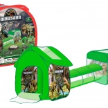 Kinderspielset 3-in-1 – Spielzelt mit Tunnel und Bällebad mit Dinosaurier-Motiv