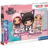 Clementoni Brilliant Puzzle Na! Na! Na! Surprise Fantastische Katzen, 104 Teile