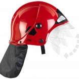Kinder-Feuerwehrhelm MSA mit klappbarem Visier – rot