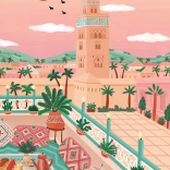 Puzzle Koutoubia-Moschee Marokko 1000 Teile