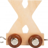 Holzzug mit Buchstaben - Buchstabe X
