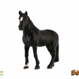 Schwarzes Plastikpferd Figur 13 cm