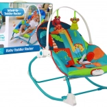 Kinderwippe 2-in-1 mit Vibrationen und Dinosauriermotiven