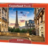 Puzzle 1000 Stücke Spaziergang in Paris bei Sonnenuntergang