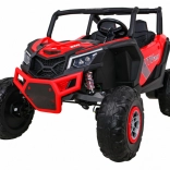 Elektrisches Kinder-Buggy UTV-MX 24V 4x4 mit Fernbedienung, LED und EVA-Rädern – rot