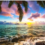 Diamantmalerei – Sonnenuntergang im Paradies 30 × 40 cm