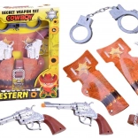 Cowboy-Spielset mit Revolvern