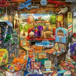 Puzzle Flohmarkt in der Garage 500 Teile