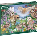 Puzzle FALCON Eulen im Wald, 1000 Teile