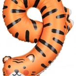 Folienballon Zahl 9 – Tiger 49 × 76 cm