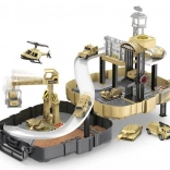 Militärstation mit 2 Autos im Rucksack