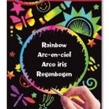 Glitzernde Kratz-Regenbogentafel