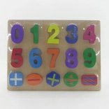 Holzpuzzle mit Zahlen 30 × 22,5 cm