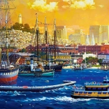 Puzzle Hafen San Francisco 500 Teile