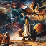 Schmidt Puzzle Die Faszination der Weltraumreise – Reisen zu fernen Galaxien 1000 Teile