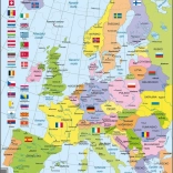 Larsen Puzzle Politische Karte von Europa 48 Teile