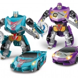 Autoroboter mit Schwert - Transformierendes Sportauto