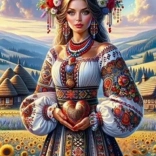 Diamantmalerei – Mädchen mit Sonnenblumen 30 × 40 cm