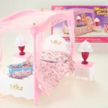 Glorie Himmelbett für Puppen mit leuchtenden Lampen