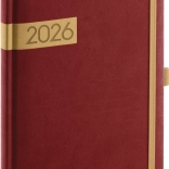 Wöchentlicher Tagebuch Bordeaux-Gold 2026